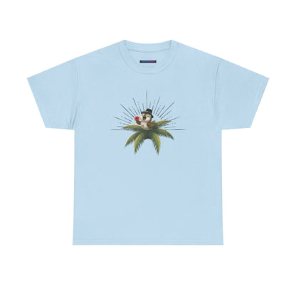 Unisex Heavy Cotton Tee Ciguita Tropical Sunrise