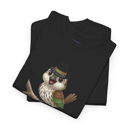 Unisex Heavy Cotton Tee Ciguita Chillin' on a Branch