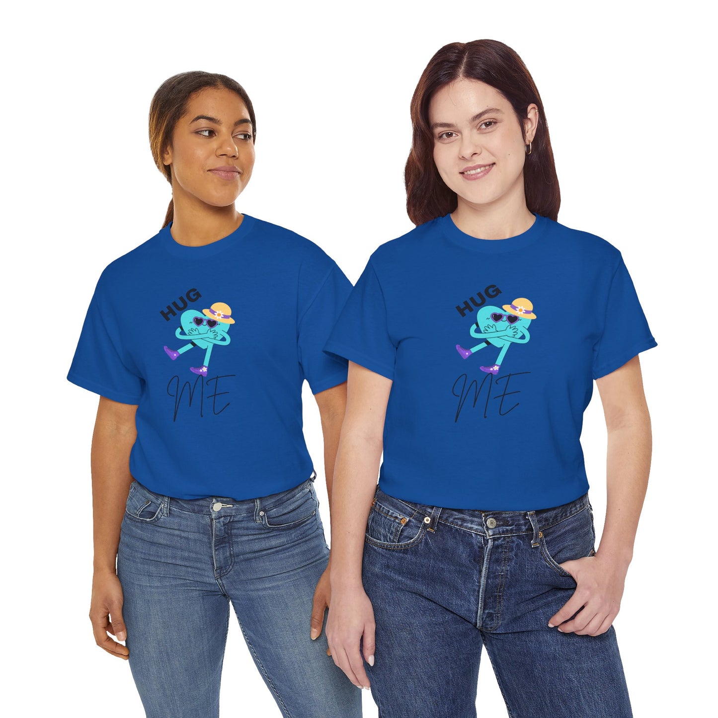 Unisex Heavy Cotton Tee HUG ME GIRL