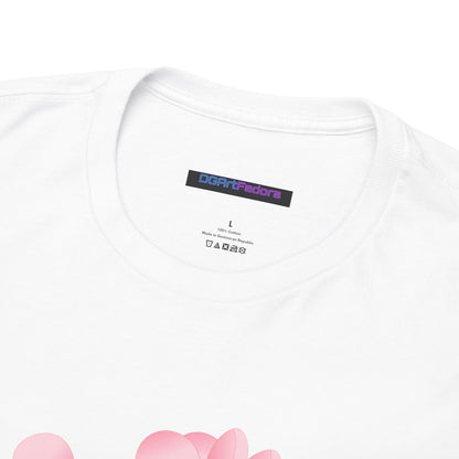 Stylish Mom Lettering with Pink Flowers - Heavy Cotton Tee