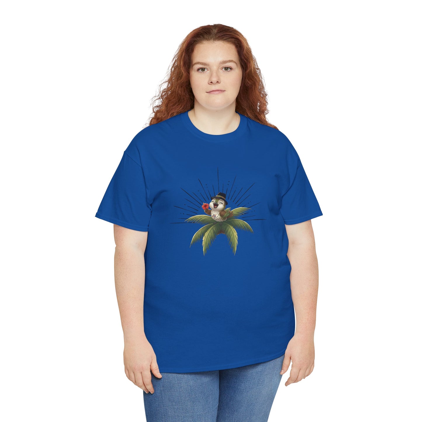 Unisex Heavy Cotton Tee Ciguita Tropical Sunrise