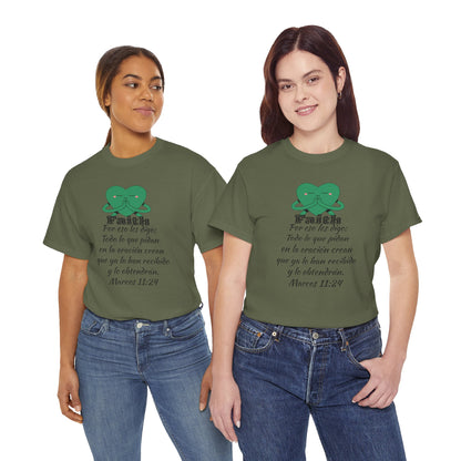 Unisex Heavy Cotton Tee - Fe Marcos 11:24