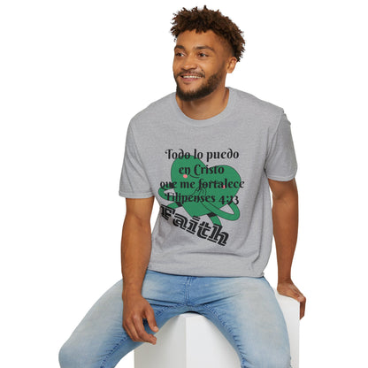 Unisex Softstyle T-Shirt - Filipenses 4:13 Todo lo Puedo en Cristo