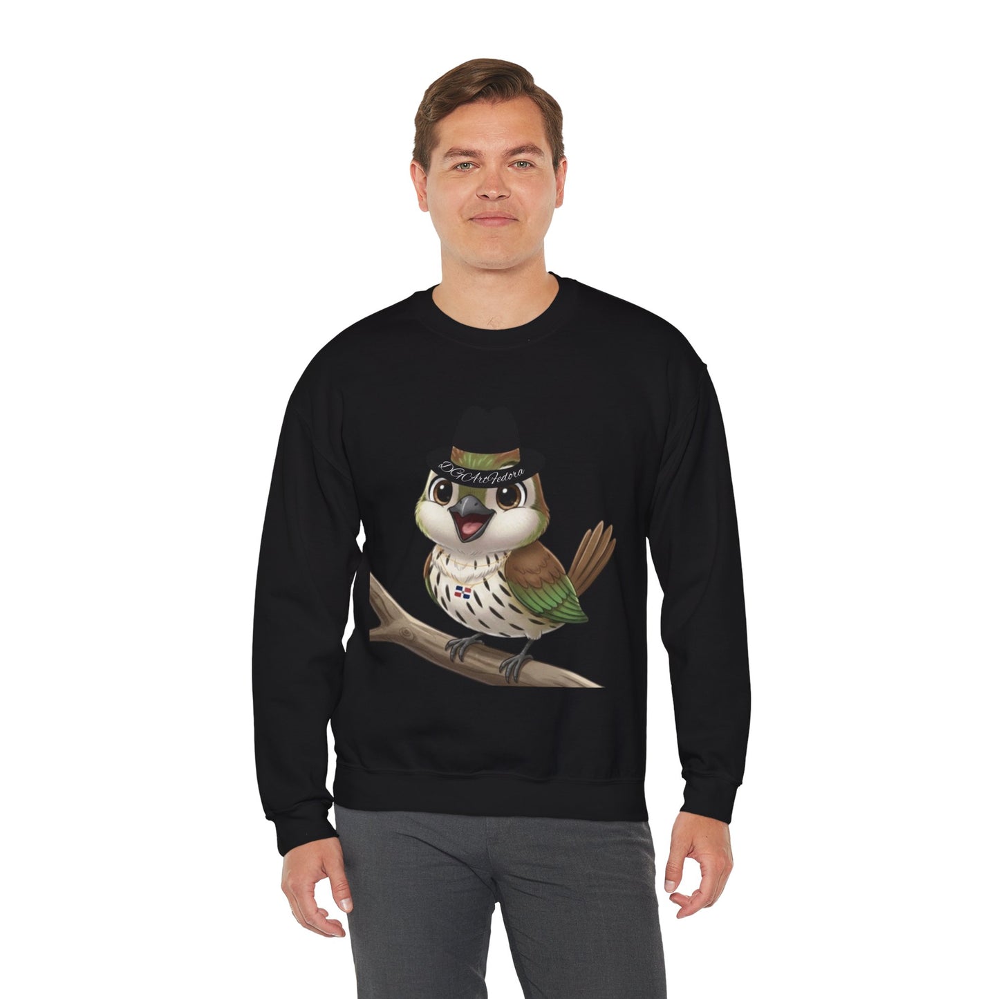 Unisex Heavy Blend Crewneck Sweatshirt Cigüita the Palmchat