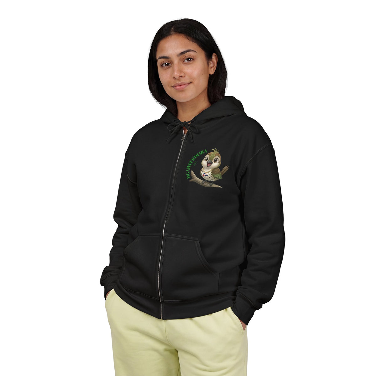 Zip Hooded Cigüita Art you can Wear Unisex Sweatshirt