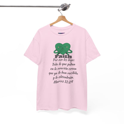Unisex Heavy Cotton Tee - Fe Marcos 11:24