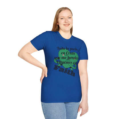 Unisex Softstyle T-Shirt - Filipenses 4:13 Todo lo Puedo en Cristo