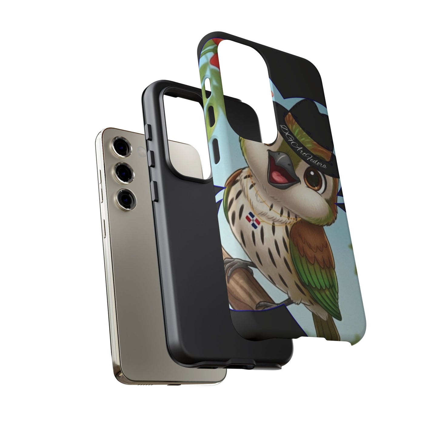Tough Phone Case  Black- Matte & Glossy Options - Cigüita Design