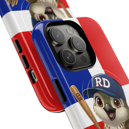 Dominican flag with Cigüa ready for baseball Tough Magnetic Iphone Cases