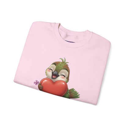 Unisex Heavy Blend Crewneck Sweatshirt Ciguita Hugging a Heart
