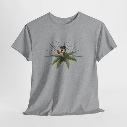 Unisex Heavy Cotton Tee Ciguita Tropical Sunrise