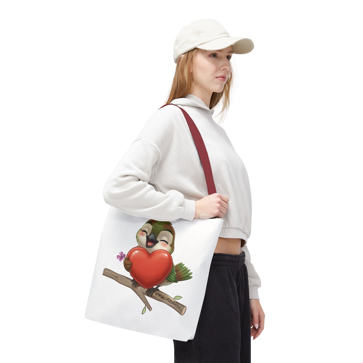 Tote Bag (AOP) - Ciguita Hugging Heart