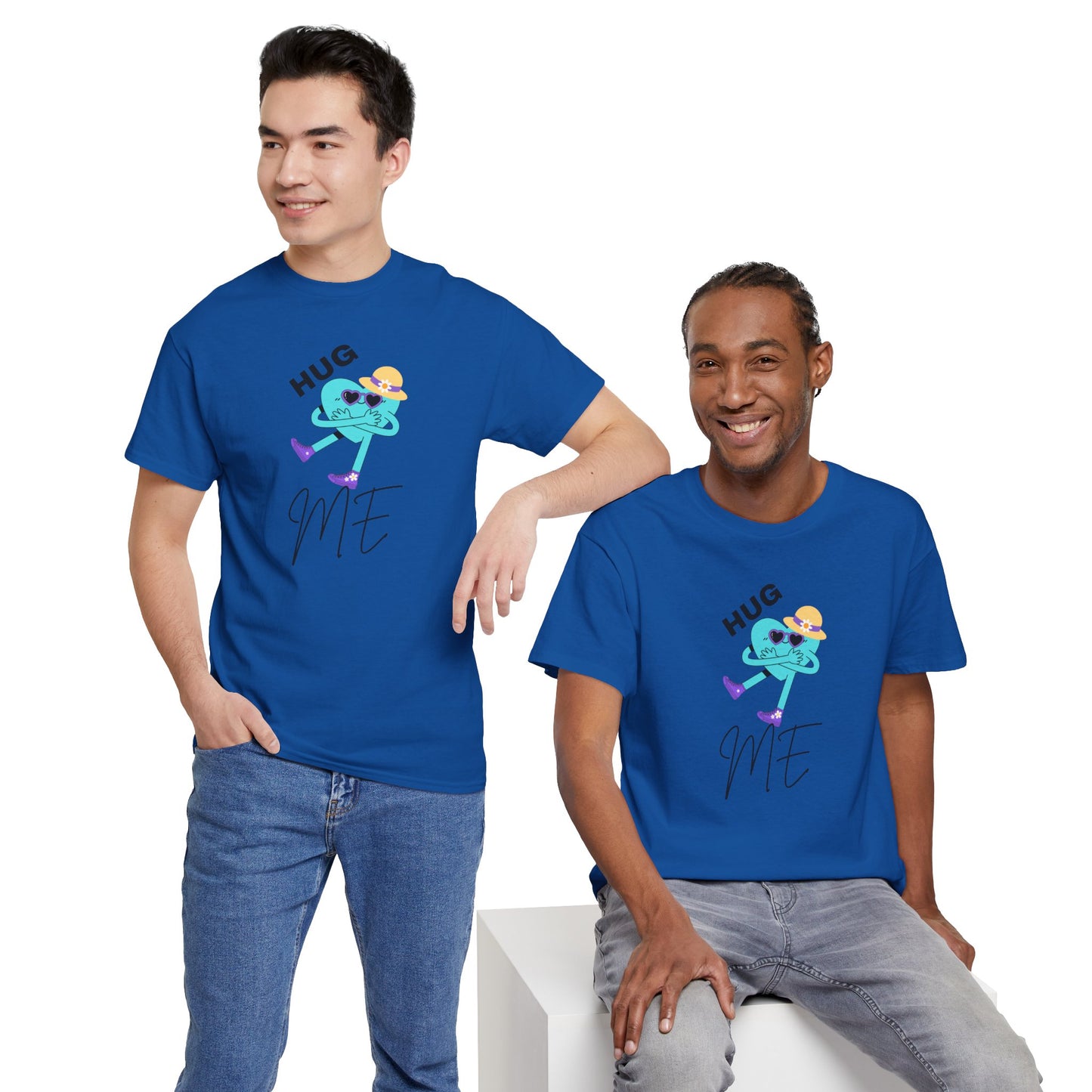 Unisex Heavy Cotton Tee HUG ME GIRL