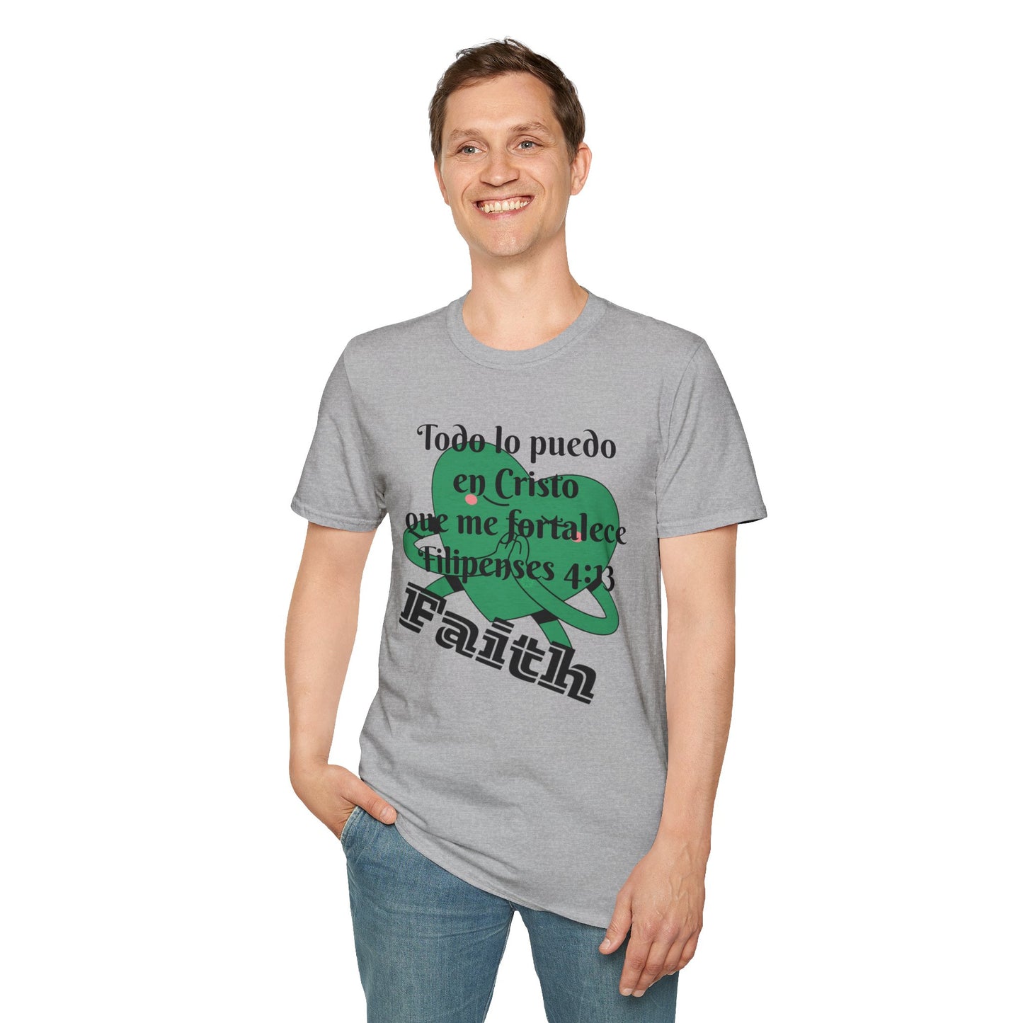 Unisex Softstyle T-Shirt - Filipenses 4:13 Todo lo Puedo en Cristo