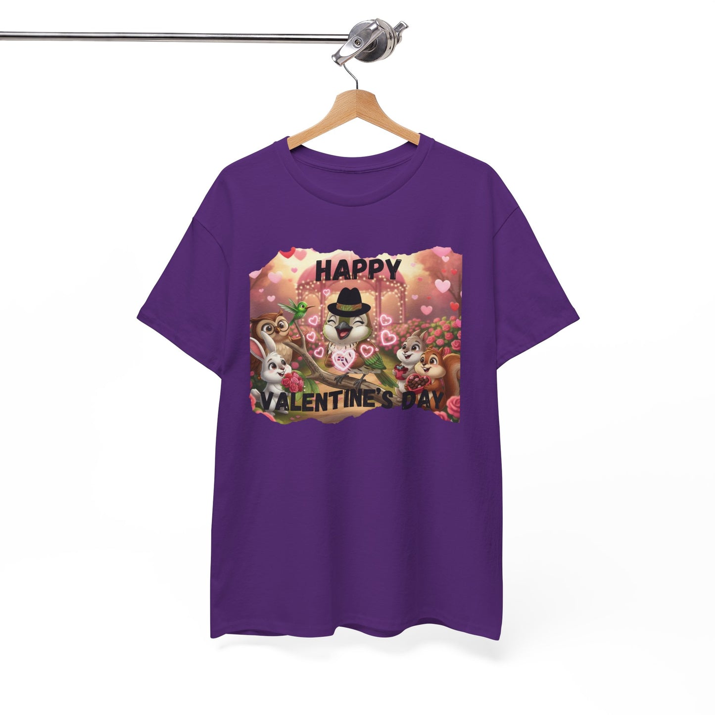 Unisex Heavy Cotton Tee Valentine's Day Ciguita and Friends