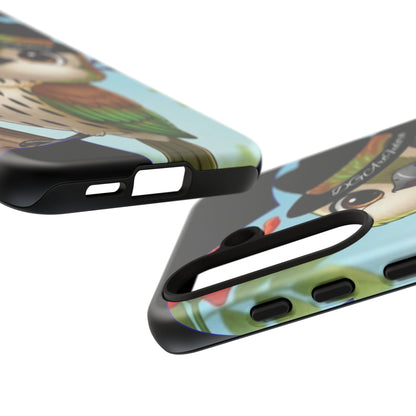 Tough Phone Case  Black- Matte & Glossy Options - Cigüita Design