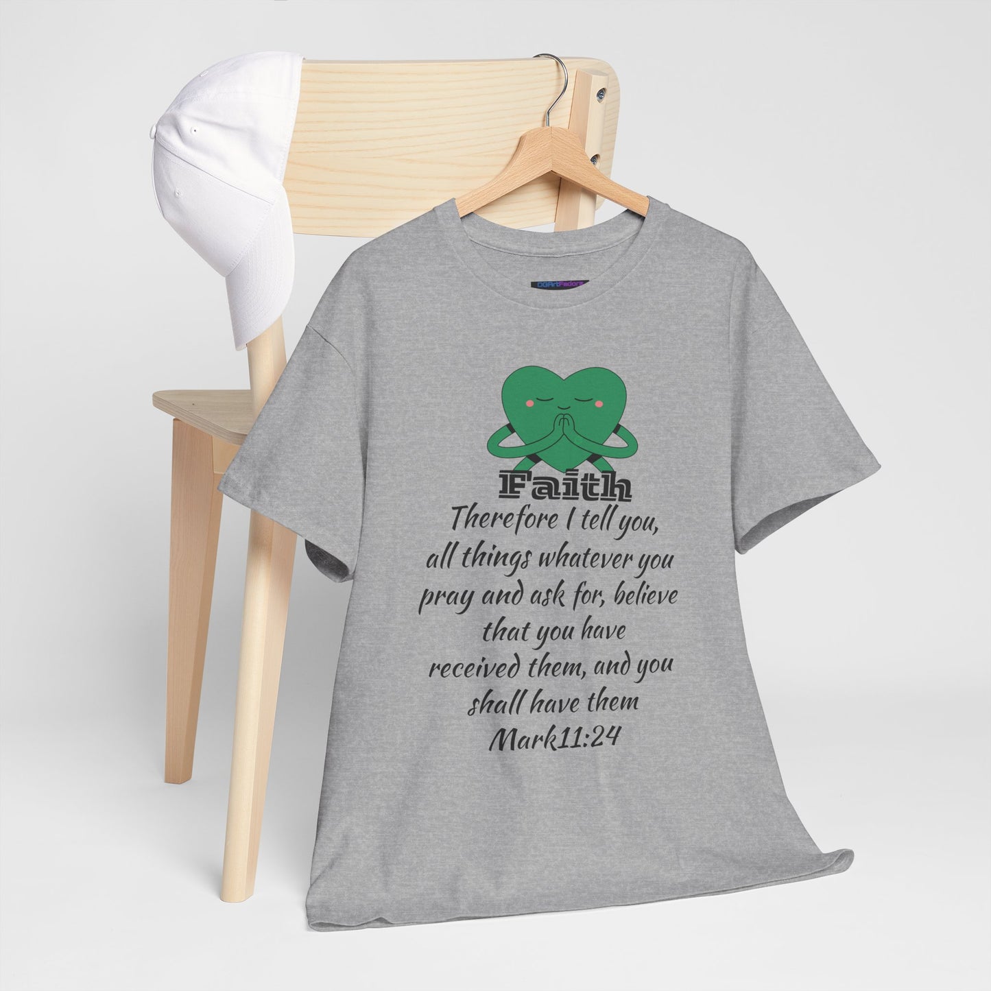 Unisex Heavy Cotton Tee - Faith Mark 11:24
