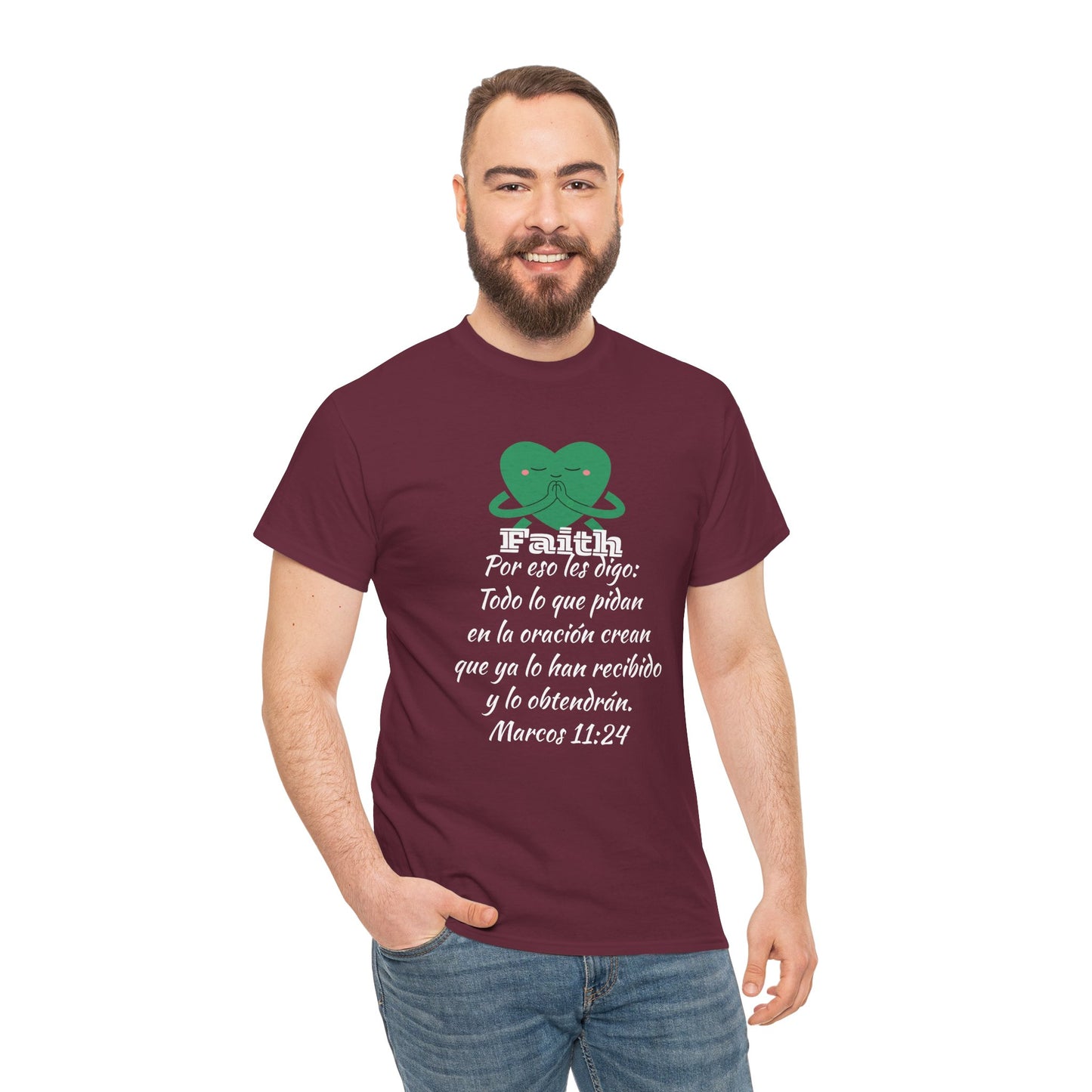 Unisex Heavy Cotton Tee - Fe Marcos 11:24