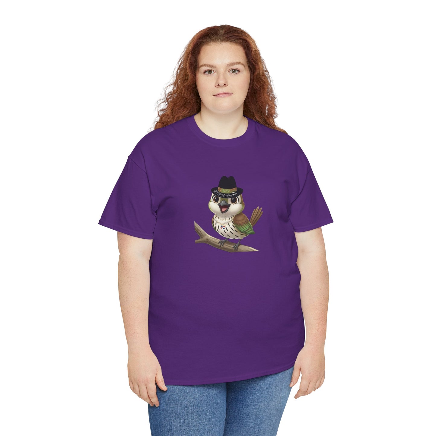 Unisex Heavy Cotton Tee Ciguita Chillin' on a Branch