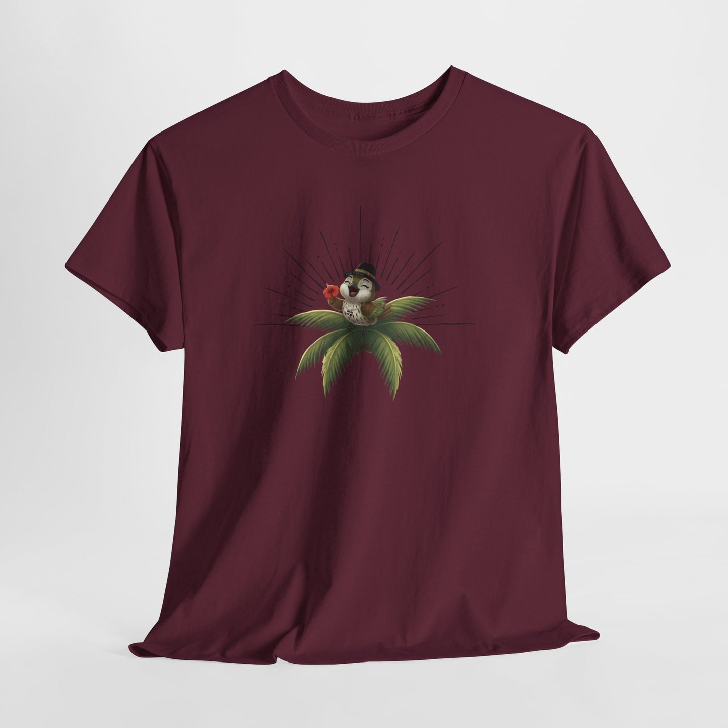 Unisex Heavy Cotton Tee Ciguita Tropical Sunrise