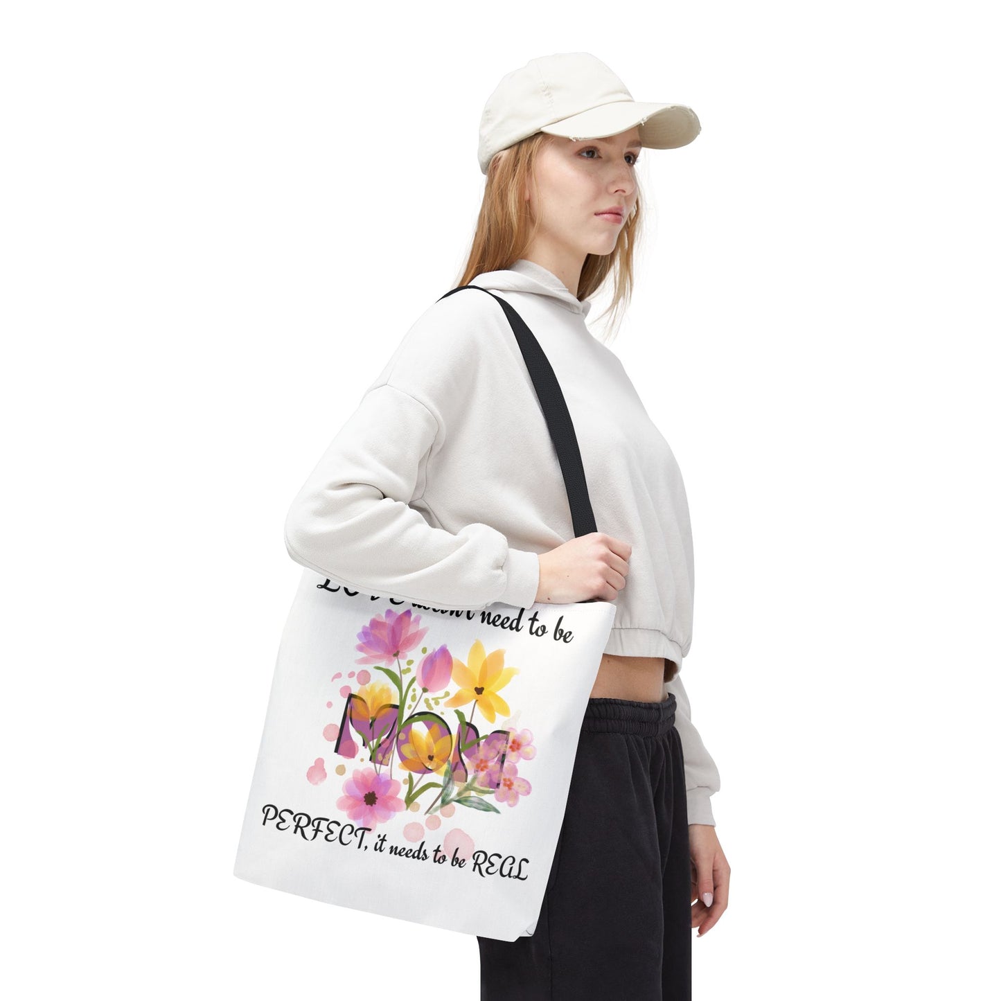 Love Is Real Inspirational Carryall Tote Bag