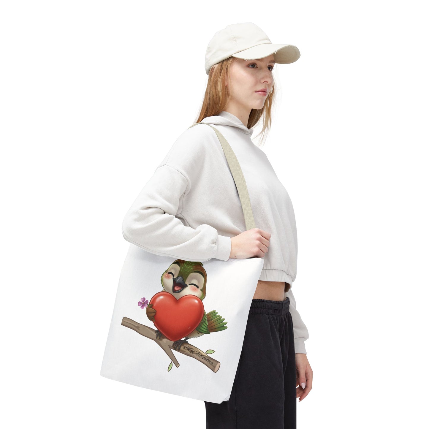 Tote Bag (AOP) - Ciguita Hugging Heart