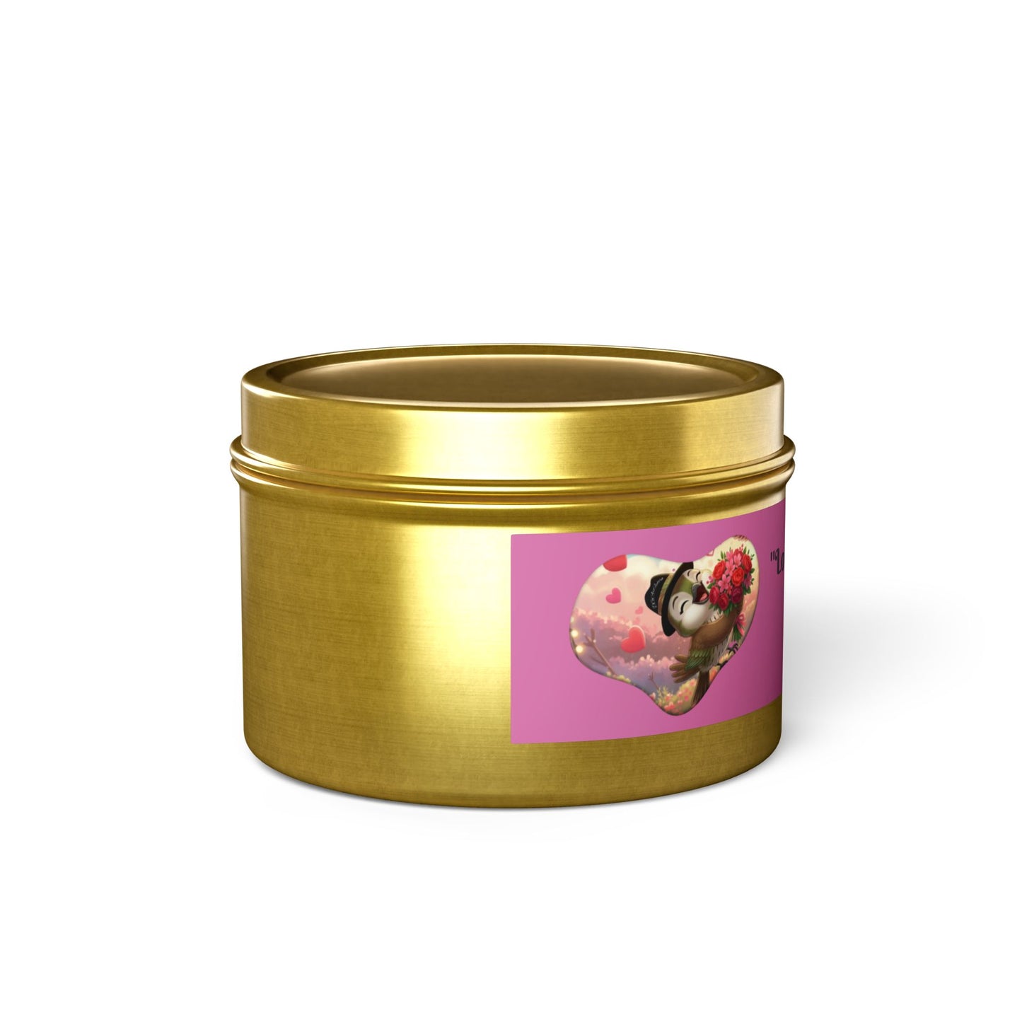 Love is a Flame Tin Candle