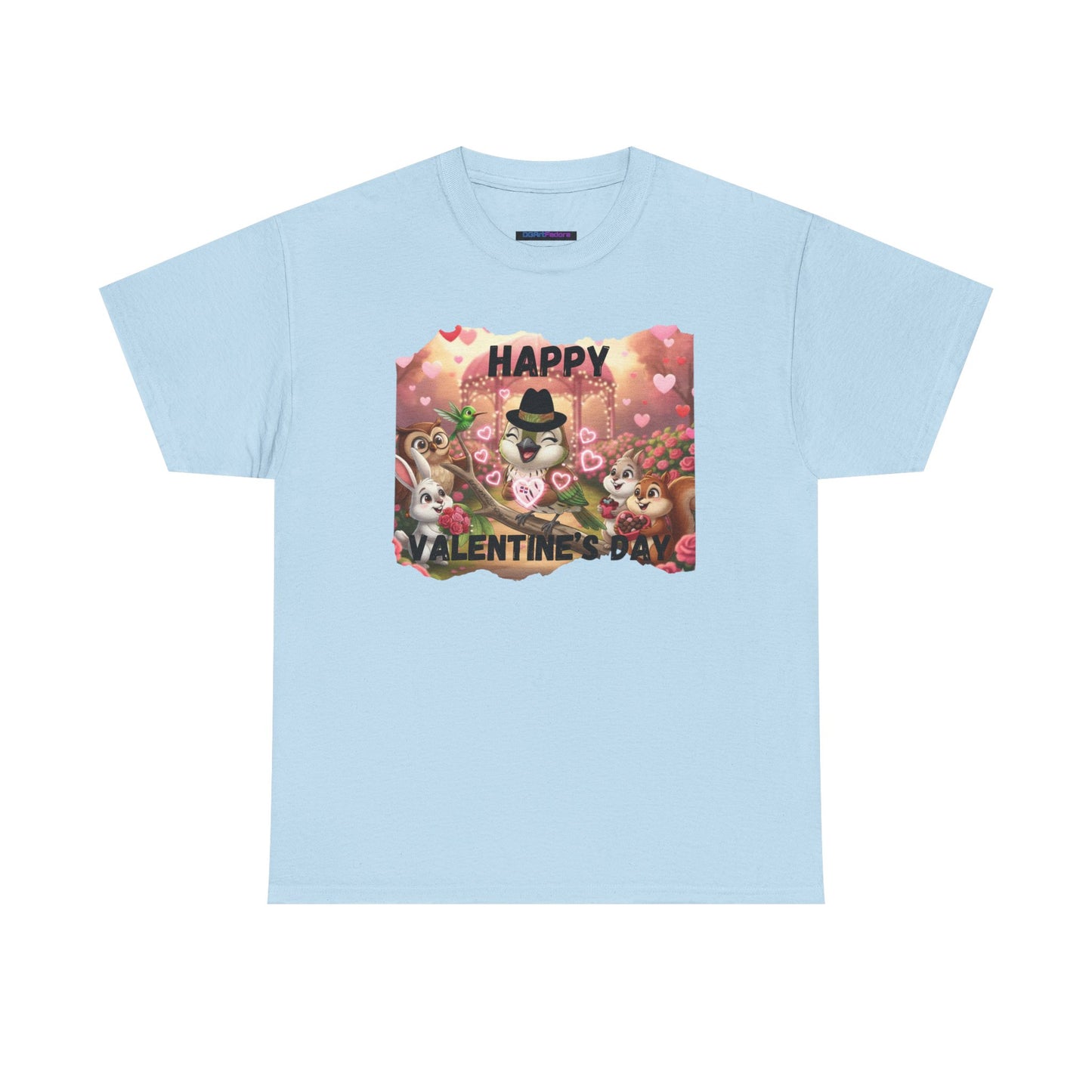 Unisex Heavy Cotton Tee Valentine's Day Ciguita and Friends