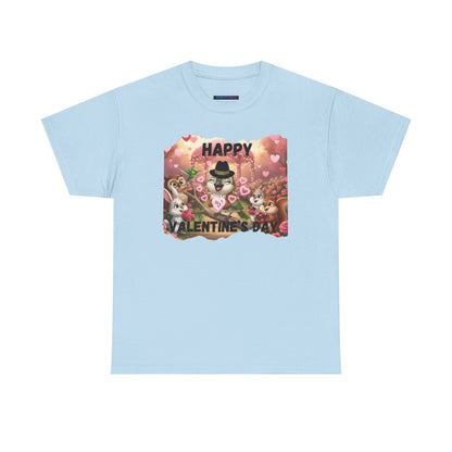 Unisex Heavy Cotton Tee Valentine's Day Ciguita and Friends