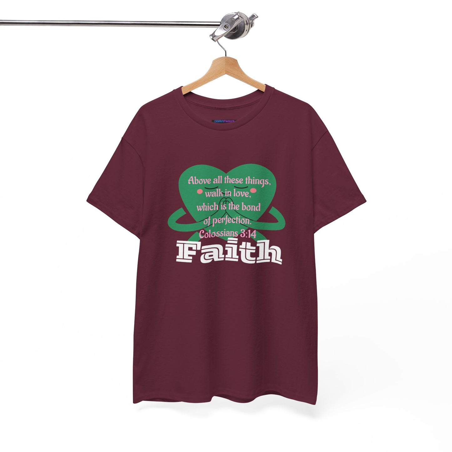 Unisex Heavy Cotton Tee -Faith, Colossians 3:14