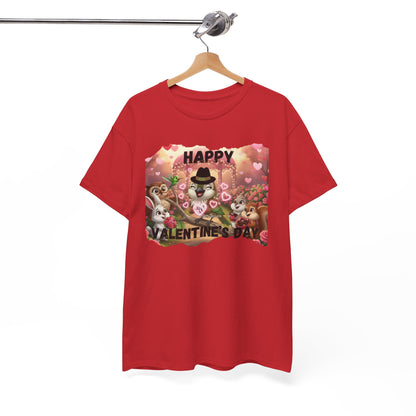 Unisex Heavy Cotton Tee Valentine's Day Ciguita and Friends