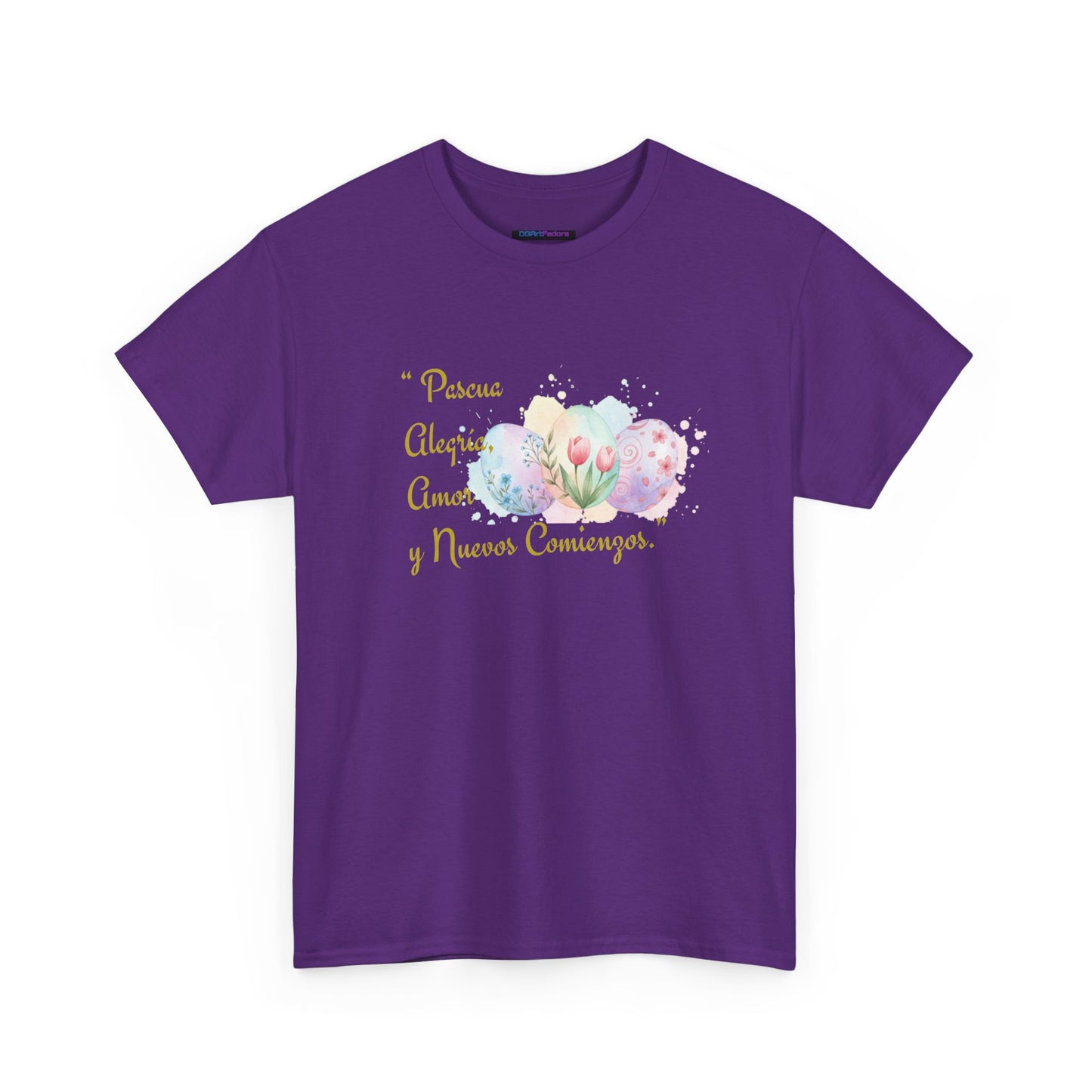 Unisex Heavy Cotton Tee - Easter, Joy, Love, & New Beginnings (Spanish Version)
