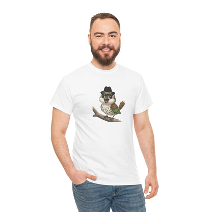 Unisex Heavy Cotton Tee Ciguita Chillin' on a Branch