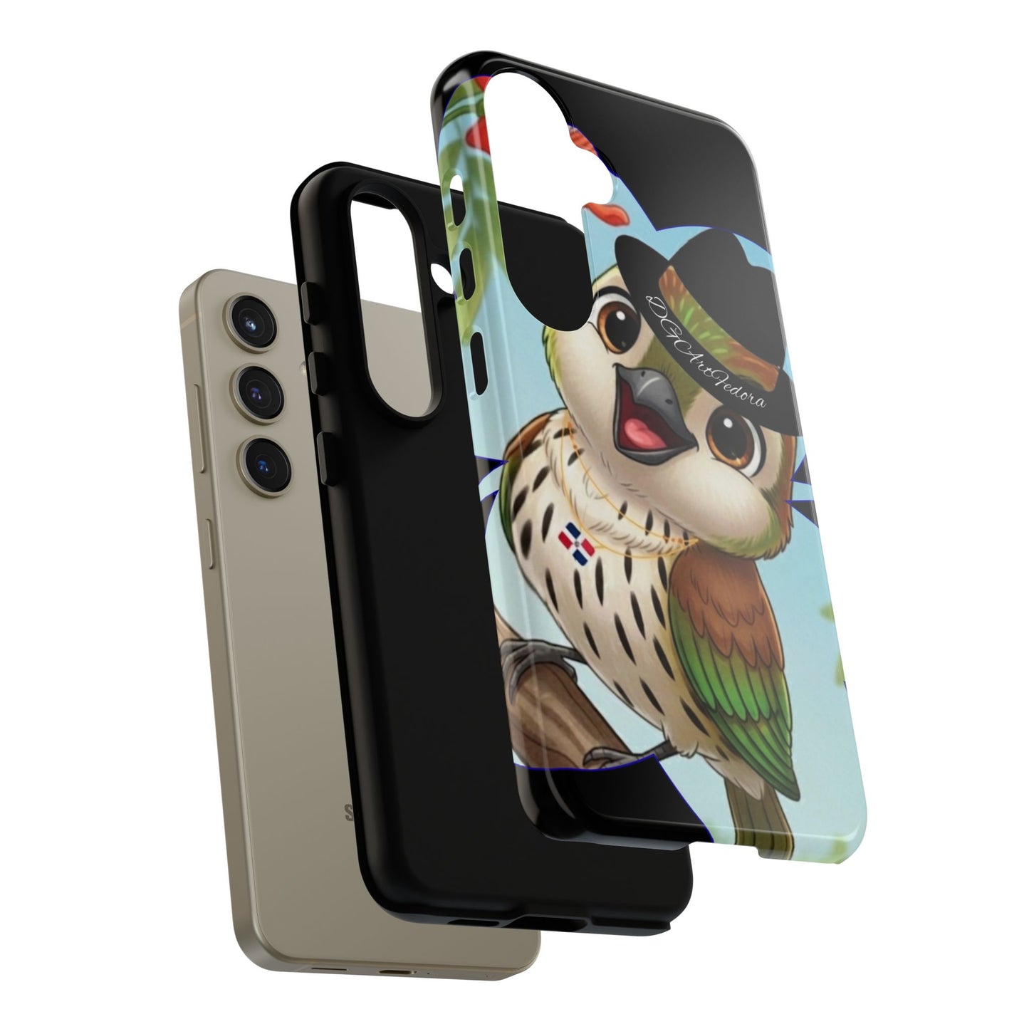 Tough Phone Case  Black- Matte & Glossy Options - Cigüita Design