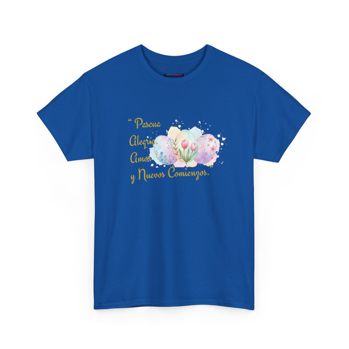 Unisex Heavy Cotton Tee - Easter, Joy, Love, & New Beginnings (Spanish Version)