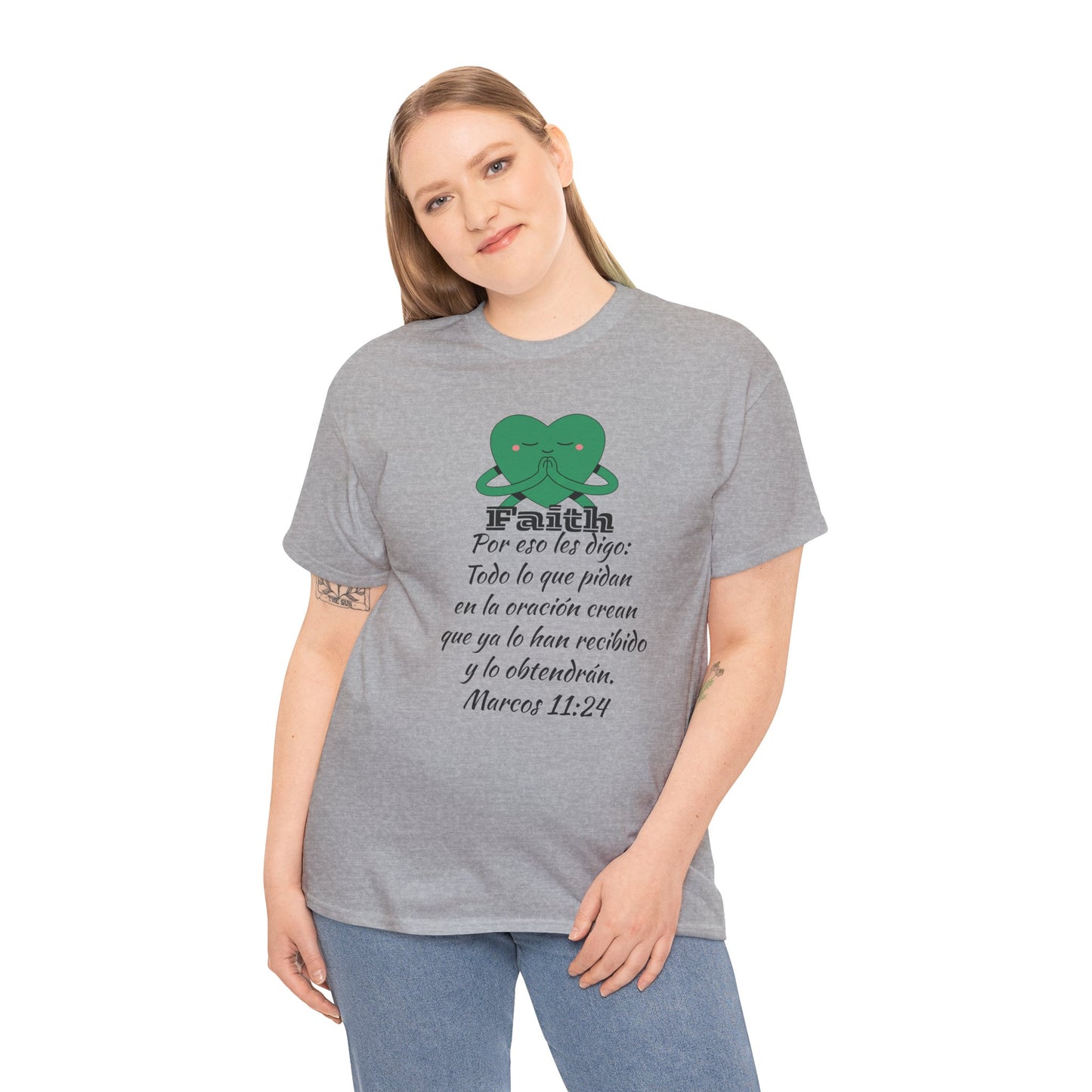 Unisex Heavy Cotton Tee - Fe Marcos 11:24