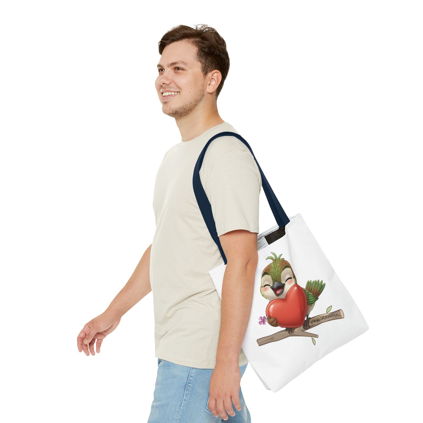 Tote Bag (AOP) - Ciguita Hugging Heart
