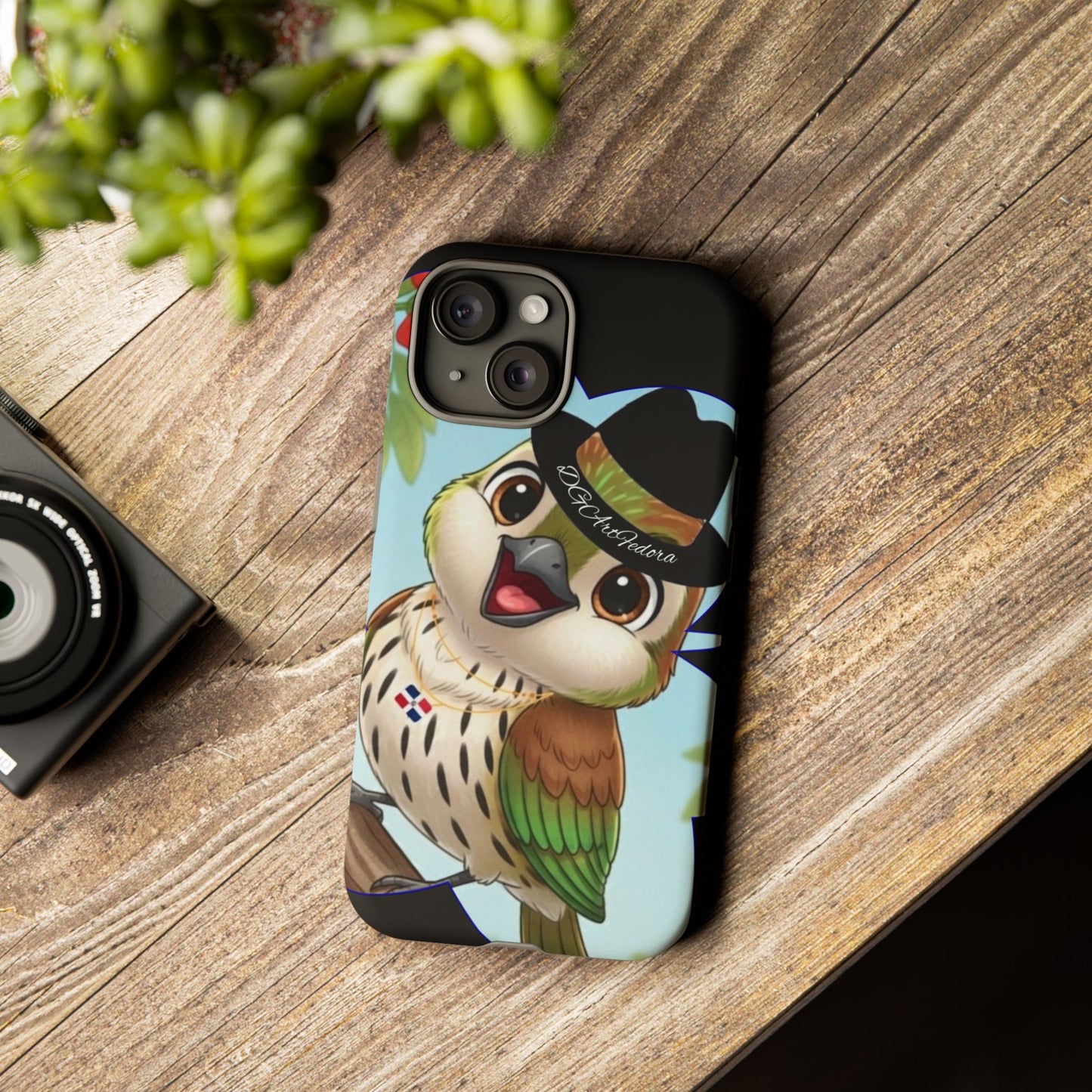 Tough Phone Case  Black- Matte & Glossy Options - Cigüita Design