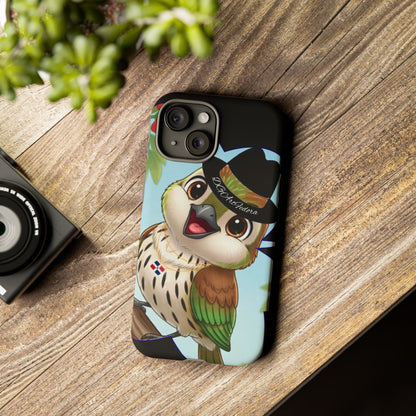 Tough Phone Case  Black- Matte & Glossy Options - Cigüita Design