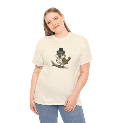 Unisex Heavy Cotton Tee Ciguita Chillin' on a Branch