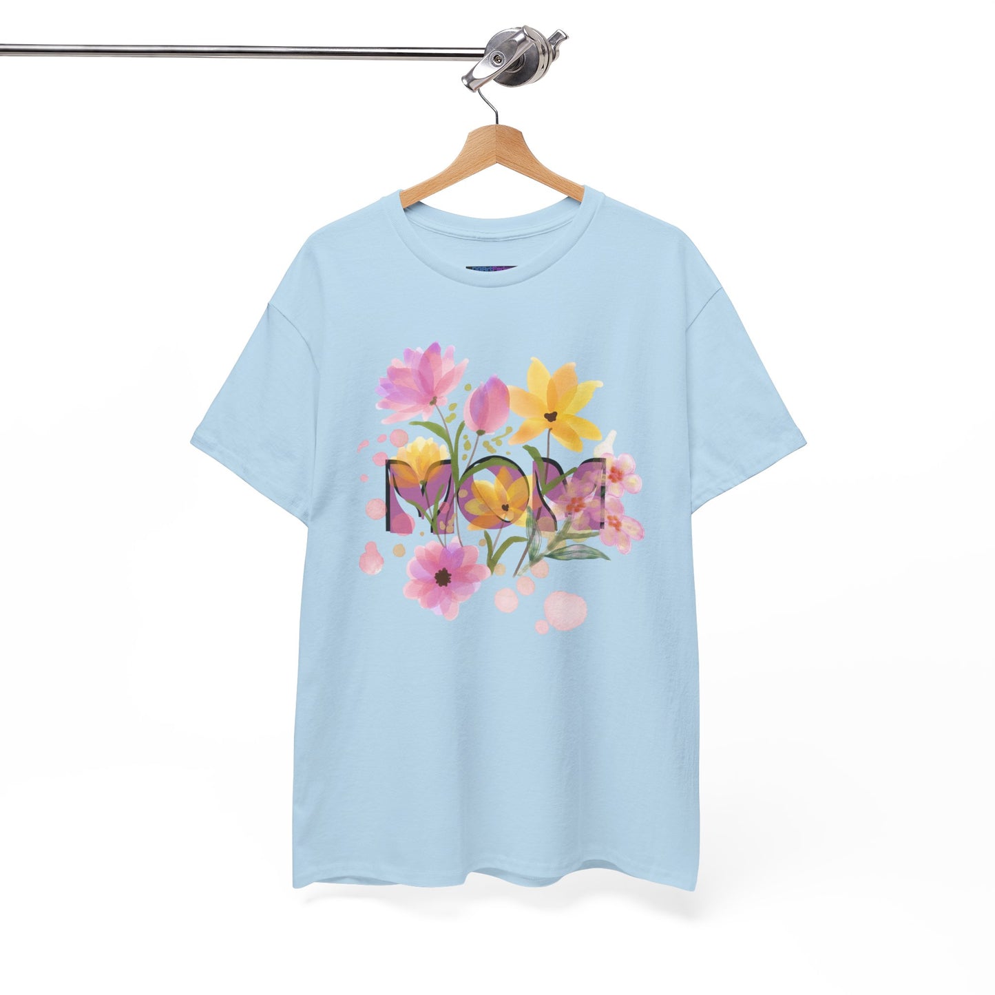 Soft Floral Mom Tribute Design - Heavy Cotton Tee