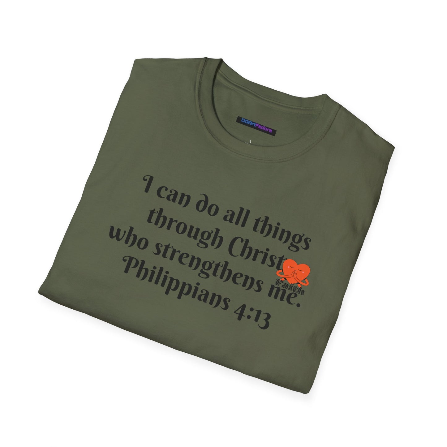 Unisex Softstyle T-Shirt -Philippians 4:13 - I can do all things