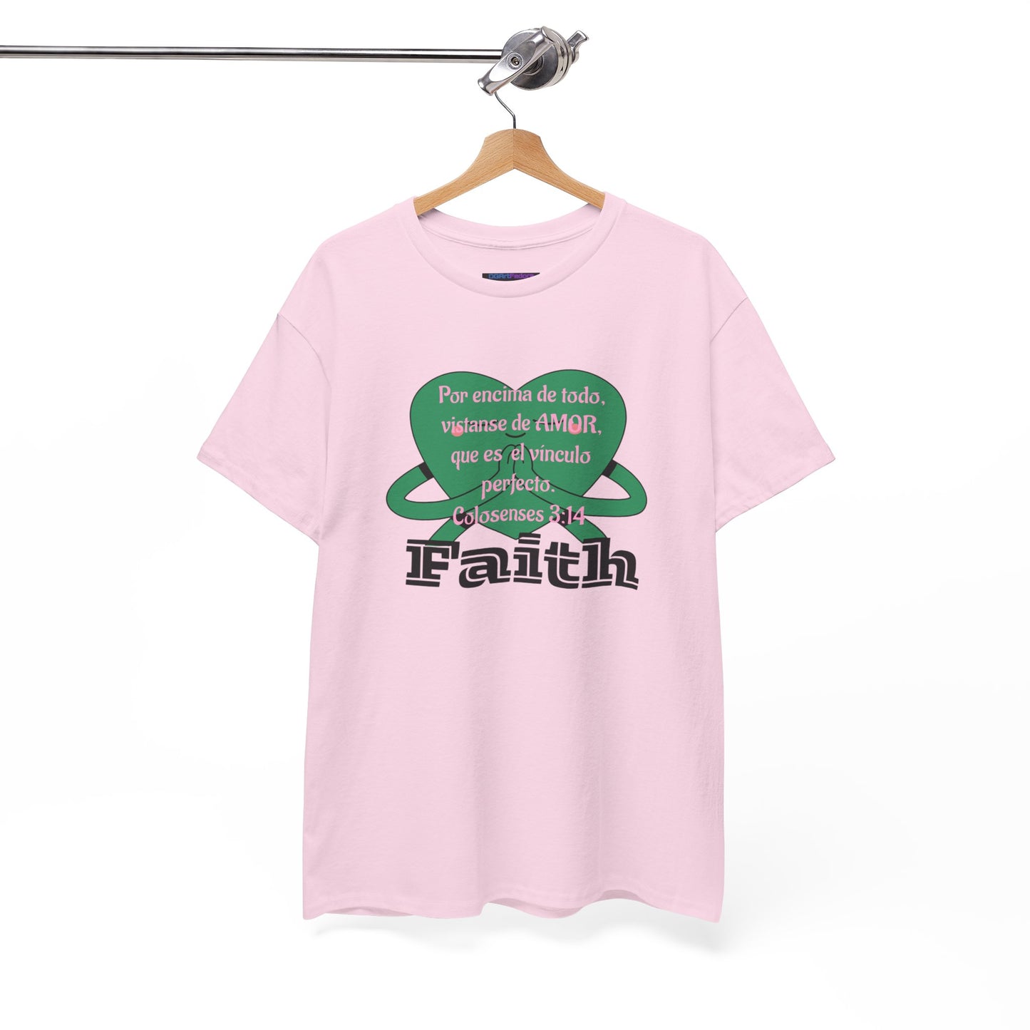 Unisex Heavy Cotton Tee - Fe (Faith), Colosenses 3:14