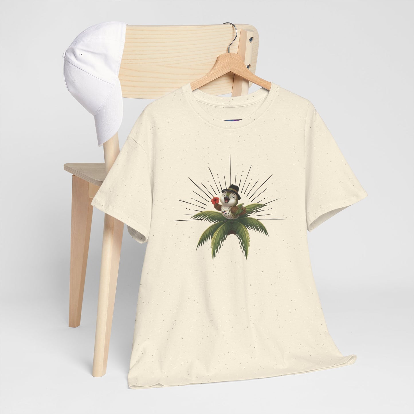 Unisex Heavy Cotton Tee Ciguita Tropical Sunrise