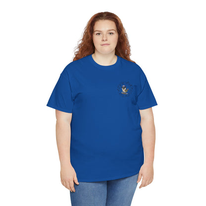 Unisex Heavy Cotton Tee - Cigüita y su Flow Dominicano - Front and Back