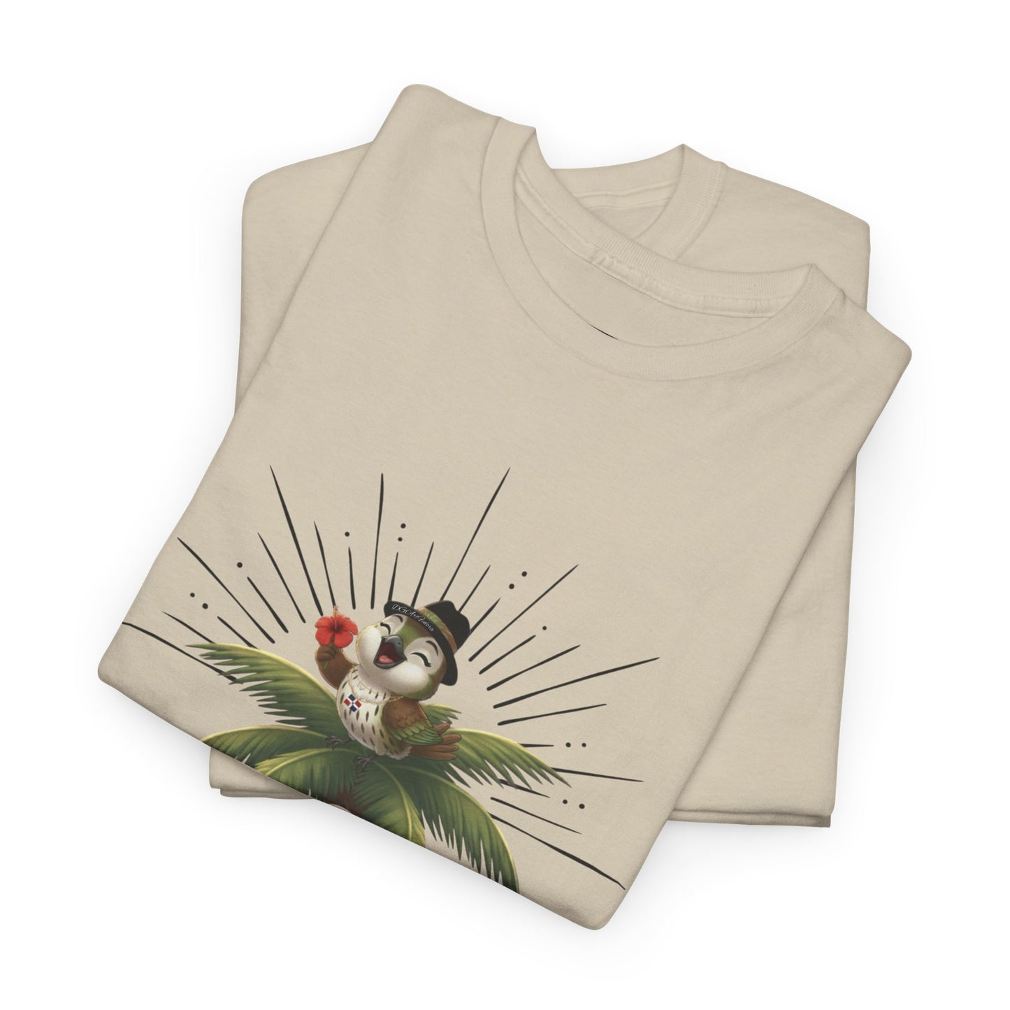 Unisex Heavy Cotton Tee Ciguita Tropical Sunrise