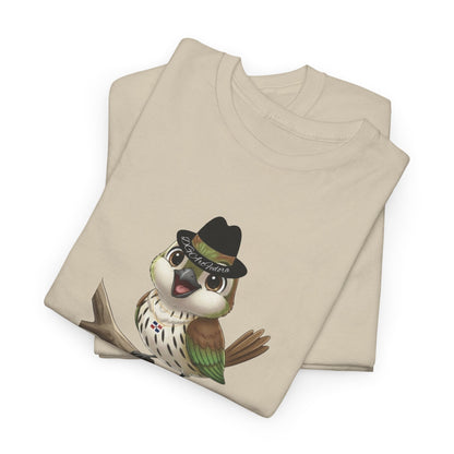 Unisex Heavy Cotton Tee Ciguita Chillin' on a Branch