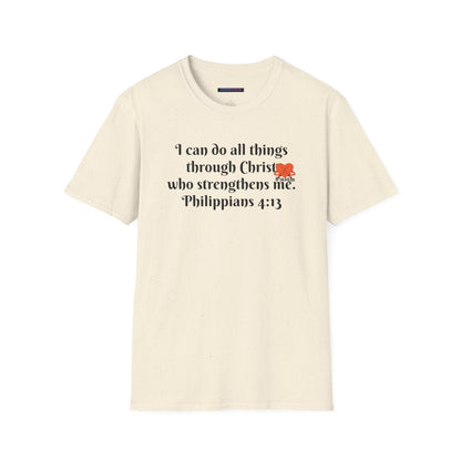 Unisex Softstyle T-Shirt -Philippians 4:13 - I can do all things