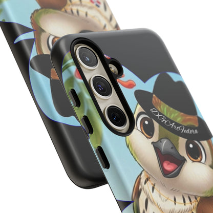 Tough Phone Case  Black- Matte & Glossy Options - Cigüita Design