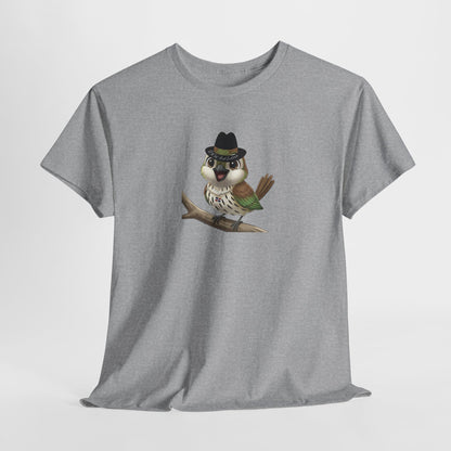 Unisex Heavy Cotton Tee Ciguita Chillin' on a Branch